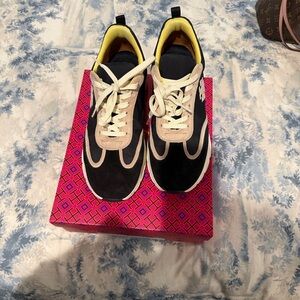 Tory Burch Black and tan Athletic Shoes